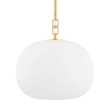 Ingels Pendant Light By Hudson Valley, Size: Large, Finish: Aged Brass
