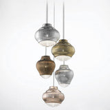 Clyde Pendant Light by Zafferano, Color: Amber, Amethyst, Clear, Grey, Light Blue, Silver, Antique Gold-Zafferano, Bronze, Pink Gold-Zafferano, Cable Length: 51.2 inch, 118.1 inch, 196.8 inch, | Casa Di Luce Lighting