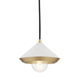 Marnie Pendant by Mitzi, Color: Black, White, Finish: Brass Aged, Nickel Polished, Size: Small, Large | Casa Di Luce Lighting
