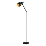 Priddy 2 Floor Lamp By Eglo - Black Gold
