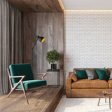 Priddy 2 Floor Lamp By Eglo - Black Gold Behind the Chair