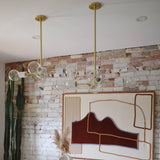 Asime Chandelier by Mitzi, Finish: Brass Aged, Nickel Polished, , | Casa Di Luce Lighting