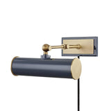 Holly Picture Light by Mitzi, Finish: Aged Brass/Soft Off White-Mitzi, Aged Brass/Navy-Mitzi, Polished Nickel/Soft Off White-Mitzi, Polished Nickel/Navy-Mitzi, Size: Small, Medium, Large, | Casa Di Luce Lighting
