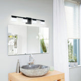 Vente Vanity Light By Eglo - 4 Lights Black Color above the mirror