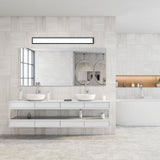 Aviron Vanity Light By Eglo - Black Color in Bathroom