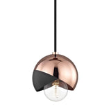 Emma Pendant by Mitzi, Finish: Aged Brass/Black-Mitzi, Polished Nickel/Black-Mitzi, Polished Copper-Mitzi, , | Casa Di Luce Lighting