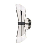 Angie Wall Sconce by Mitzi, Finish: Aged Brass/Black-Mitzi, Polished Nickel/Black-Mitzi, Number of Lights: 1, 2, | Casa Di Luce Lighting