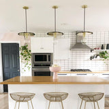 Milo Pendant by Mitzi, Color: Black, White, Finish: Brass Aged, Nickel Polished, Size: Small, Large | Casa Di Luce Lighting