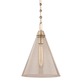 Newbury Pendant by Hudson Valley, Finish: Brass Aged, Nickel Polished, Size: Small, Large, | Casa Di Luce Lighting