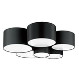 Pastore 2 Ceiling Light By Eglo - 6 Lights Black Color