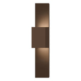 Flat Box Up-Down Indoor-Outdoor LED Panel Wall Sconce by Sonneman, Finish: Bronze, Grey, White, , | Casa Di Luce Lighting