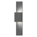 Flat Box Up-Down Indoor-Outdoor LED Panel Wall Sconce by Sonneman, Finish: Bronze, Grey, White, , | Casa Di Luce Lighting