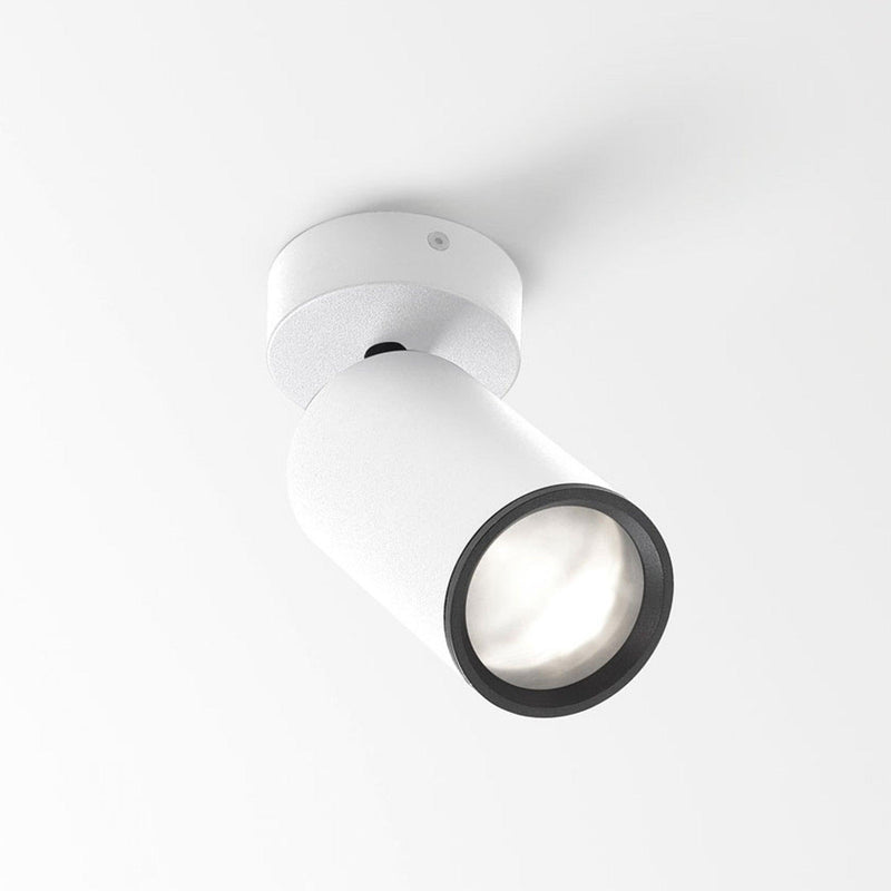 White Spy Focus ON Ceiling Light by Delta Light