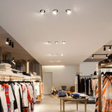 Black Spy 90 ON Ceiling Light in Showroom