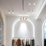 White Spy 90 ON Ceiling Light in Showroom