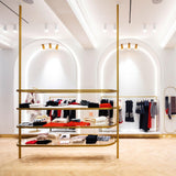 White Spy 90 ON Ceiling Light in Showroom