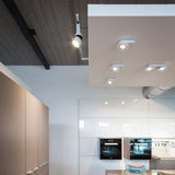 White Tweeter ON Ceiling Light by Delta Light