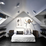 White Tweeter ON Ceiling Light by Delta Light