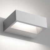 Alu Grey Large Walker II Outdoor Wall Light by Delta Light