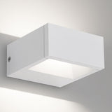 White Small Walker II Outdoor Wall Light by Delta Light