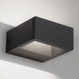 Dark Grey Small Walker II Outdoor Wall Light by Delta Light
