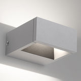 Alu Grey/Dark Grey Small Walker II Outdoor Wall Light by Delta Light