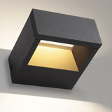 Dark Grey/Gold Small Walker II Outdoor Wall Light by Delta Light