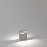 Alu Grey/Dark Grey Small Walker Outdoor Bollard by Delta Light