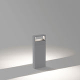 Alu Grey/Dark Grey Large Walker Outdoor Bollard by Delta Light