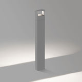 Alu Grey/Dark Grey X-Large Walker Outdoor Bollard by Delta Light