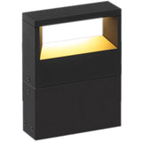 Dark Grey/Gold Small Walker Outdoor Bollard by Delta Light