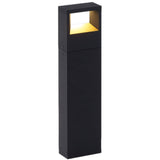 Dark Grey/Gold Medium Walker Outdoor Bollard by Delta Light