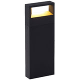 Dark Grey/Gold Large Walker Outdoor Bollard by Delta Light