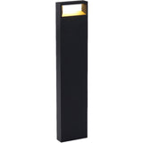 Dark Grey/Gold 2X-Large Walker Outdoor Bollard by Delta Light