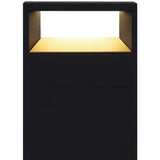 Dark Grey/Gold Walker Outdoor Bollard by Delta Light