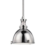 Massena Pendant by Hudson Valley, Finish: Nickel Polished, Size: Medium, | Casa Di Luce Lighting