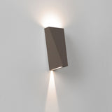 Grey Brown Topix Outdoor Wall Light by Delta Light