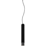 Black Large Punk Pendant Light by Delta Light