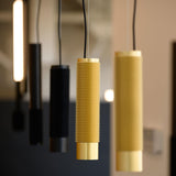 Gold Small Punk Pendant Light by Delta Light