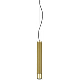 Gold Large Punk Pendant Light by Delta Light
