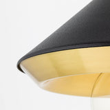 Marnie Pendant by Mitzi, Color: Black, White, Finish: Brass Aged, Nickel Polished, Size: Small, Large | Casa Di Luce Lighting