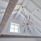 Dahlia Chandelier by Hubbardton Forge, Finish: White, Bronze, Dark Smoke-Hubbardton Forge, Black, Oil Rubbed Bronze, Natural Iron-Hubbardton Forge, Gold, Vintage Platinum-Hubbardton Forge, Soft Gold-Hubbardton Forge, Sterling-Hubbardton Forge, Modern Brass, Size: Medium, Large, | Casa Di Luce Lighting