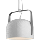 Bag Textured Pendant by Karman, Color: Textured Glossy White-Karman, Size: Large, | Casa Di Luce Lighting