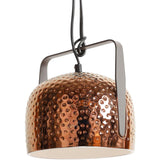 Bag Textured Pendant by Karman, Color: Textured Glossy Bronze-Karman, Textured Glossy White-Karman, Size: Small, Large, | Casa Di Luce Lighting