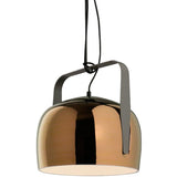 Bag Smooth Pendant by Karman, Color: Smooth Glossy Bronze-Karman, Size: Small, | Casa Di Luce Lighting