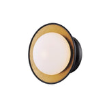 Cadence Semi-flush Ceiling Light by Mitzi, Finish: Black Lustro/Gold Leaf Combo-Mitzi, White Lustro/Gold Leaf Combo-Mitzi, Size: Small, Medium, Large, | Casa Di Luce Lighting