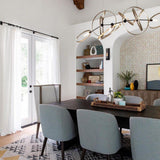 Celesse Chandelier by Hubbardton Forge, Finish: White, Bronze, Dark Smoke-Hubbardton Forge, Black, Oil Rubbed Bronze, Natural Iron-Hubbardton Forge, Vintage Platinum-Hubbardton Forge, Soft Gold-Hubbardton Forge, Sterling-Hubbardton Forge, Modern Brass, Ink, Accent Finish: Vintage Platinum, Soft Gold, Sterling, | Casa Di Luce Lighting