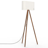 Belmont Floor Lamp, Finish: White Walnut