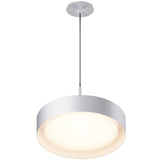 Echo LED Pendant By ET2, Size: Medium, Finish: White