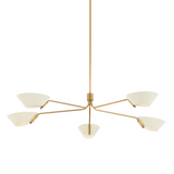 Sacramento Chandelier By Troy Lighting, Size: Medium, Finish: Patina Brass Soft Sand